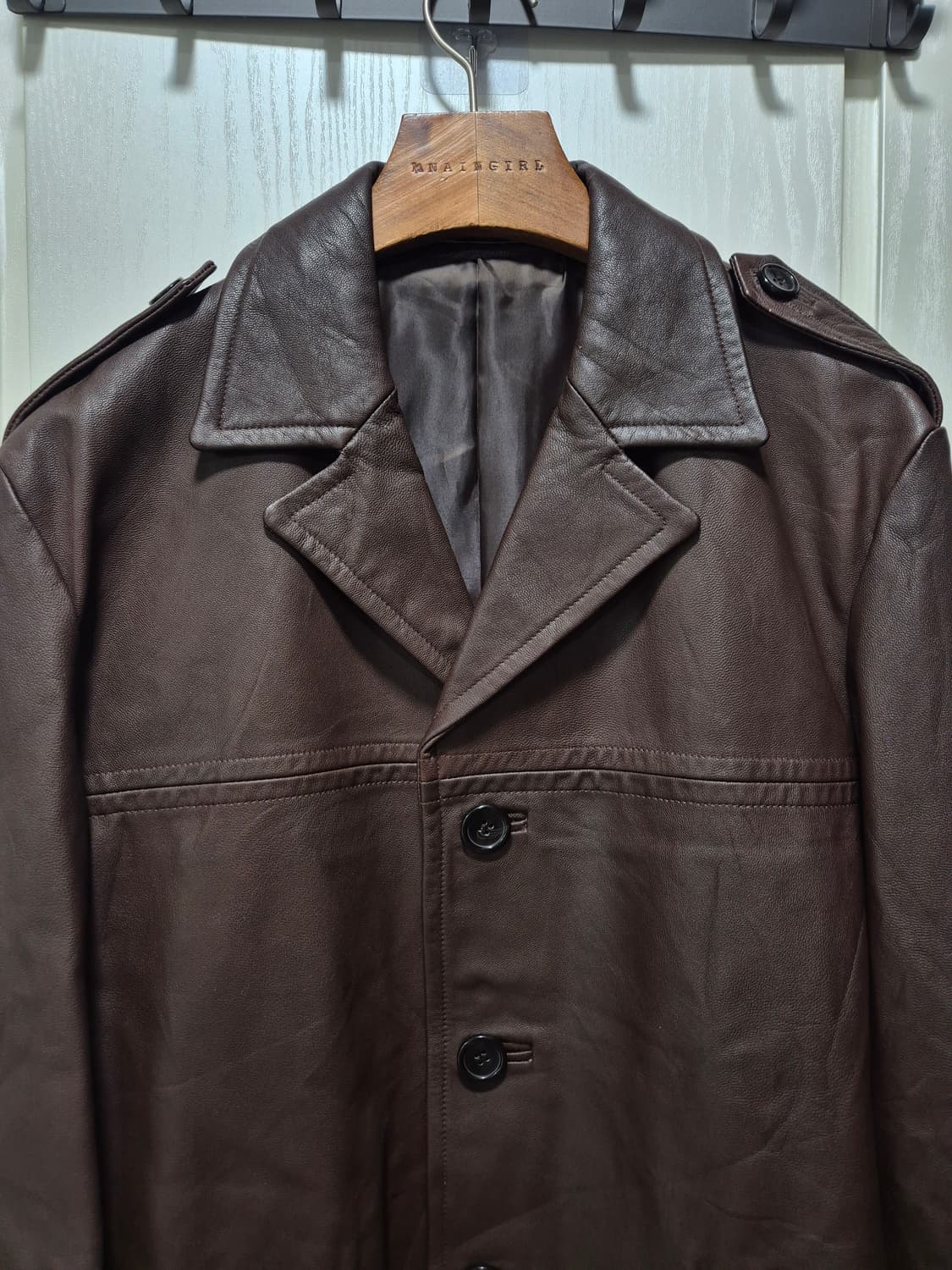 COMME CA ISM. 리얼가죽코트 상품이미지2