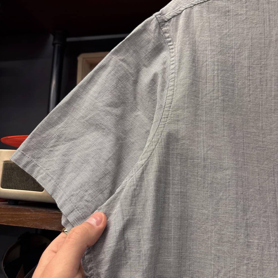 파타고니아 오가닉코튼 캐주얼 마이크로 체크 코튼 린넨셔츠 N1022 상품이미지5