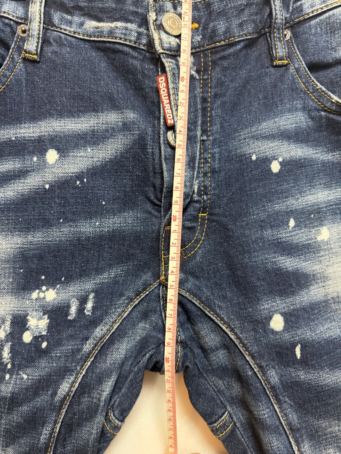 디스퀘어드2 화이트 페인팅 데미지 청바지 48 상품이미지7