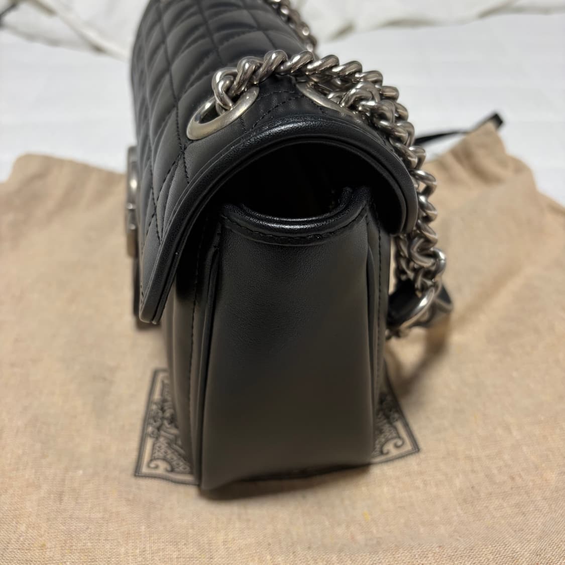 구찌 GG 마몽 스몰 숄더백 은장 상품이미지4