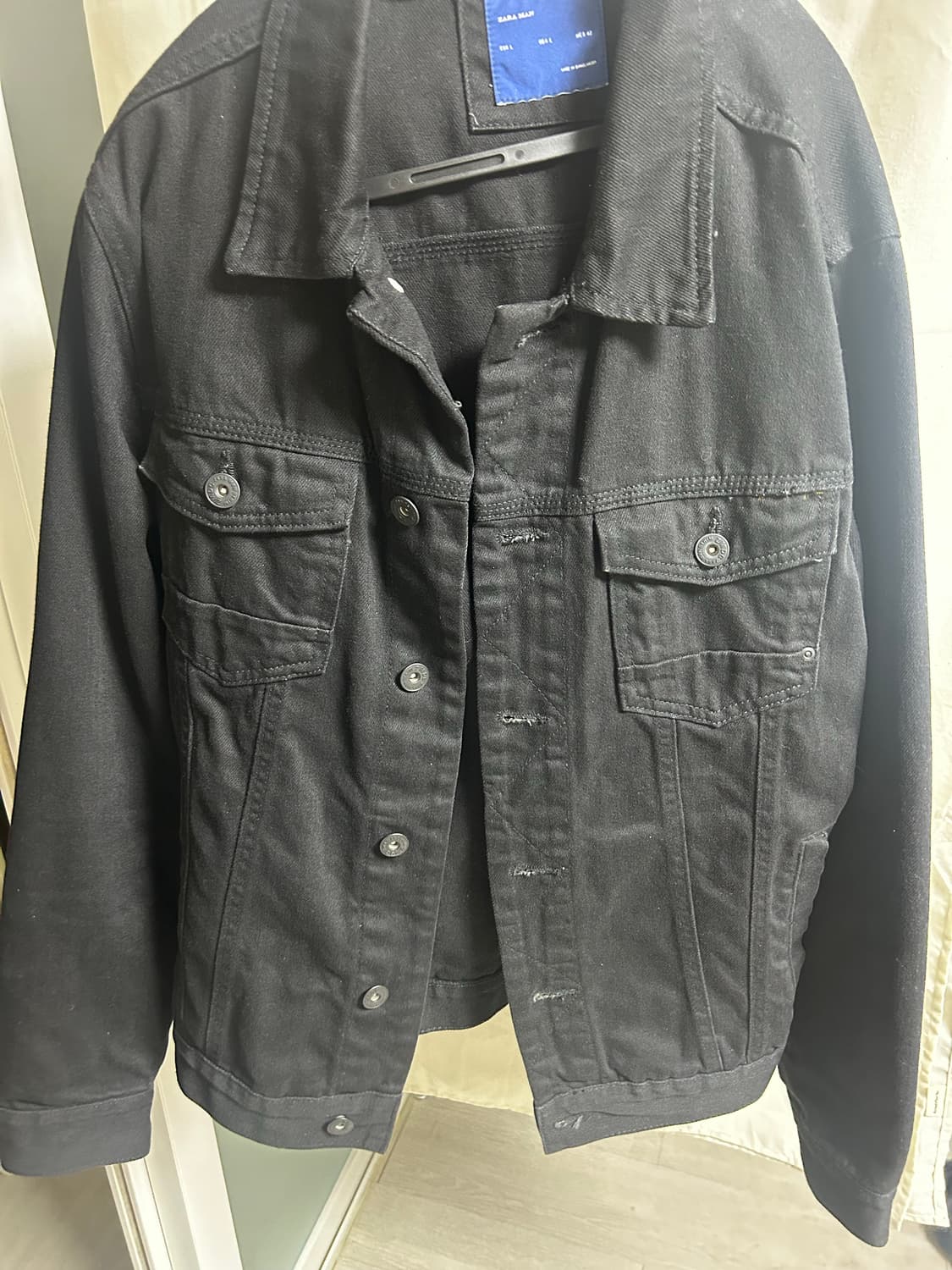 자라 블랙 데님 자켓 L 상품이미지1