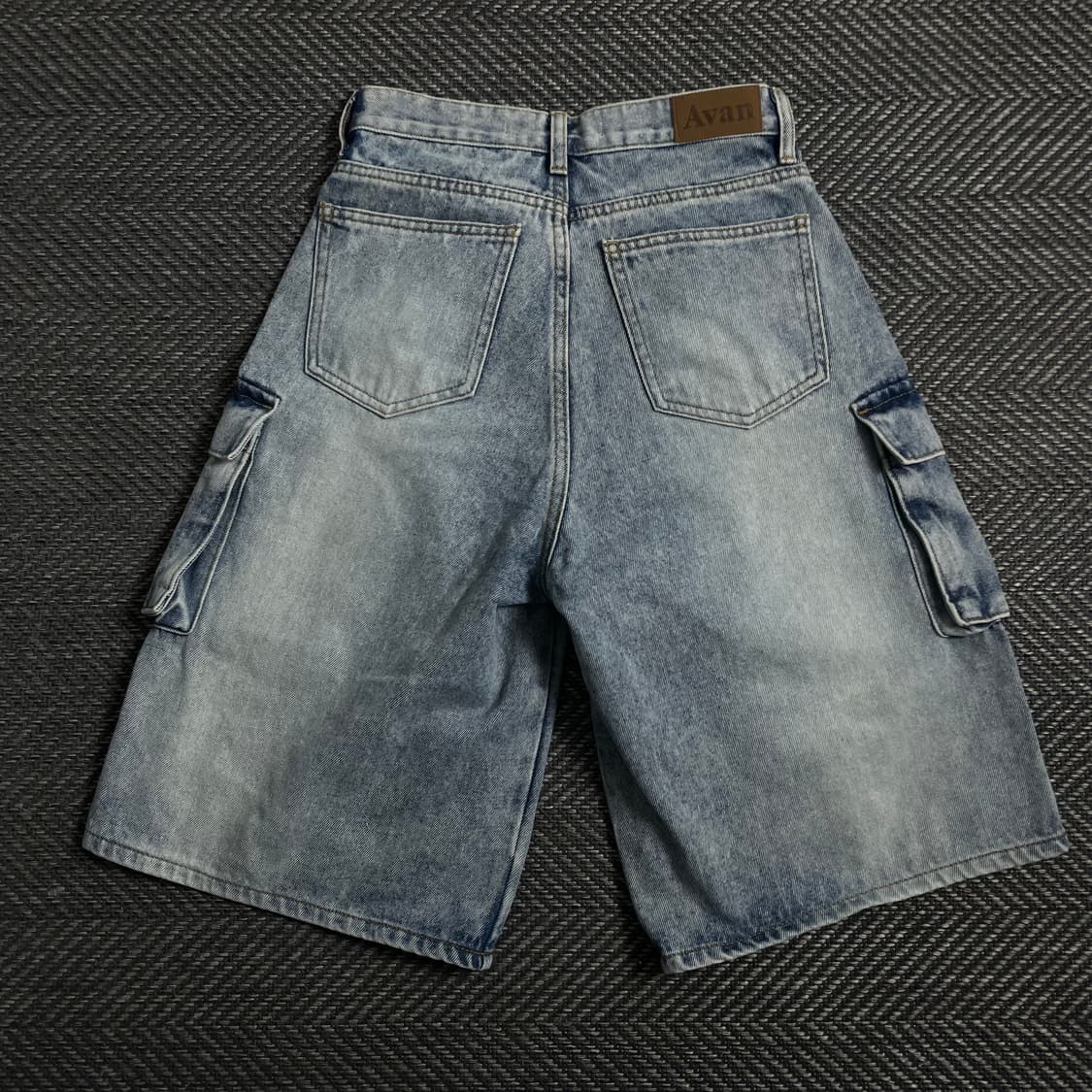 어반드레스 멀티포켓 데님 카고 버뮤다 팬츠y 4395 상품이미지4