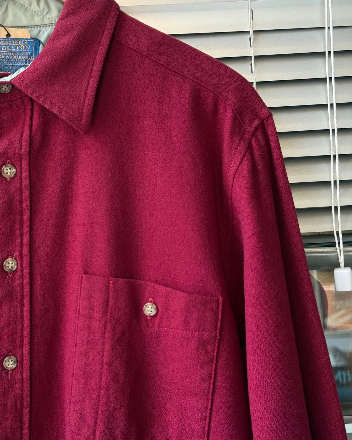 Pendleton 70-80s USA elbow patch shirt 상품이미지6