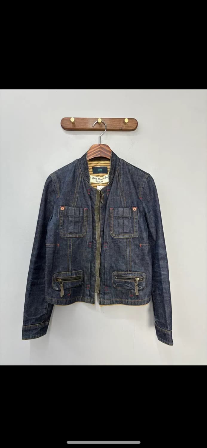 시스템 빈티지 데님 멀티포켓 스티치 집업 자켓 H1467 상품이미지2
