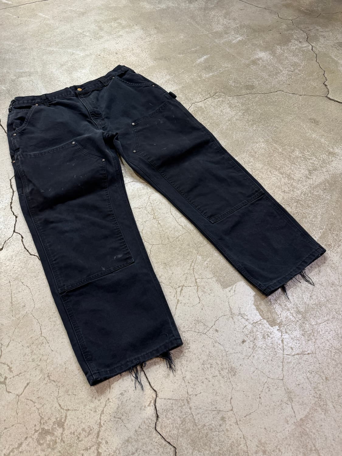 칼하트 B01 BLK BLK 더블니 워크팬츠 상품이미지5