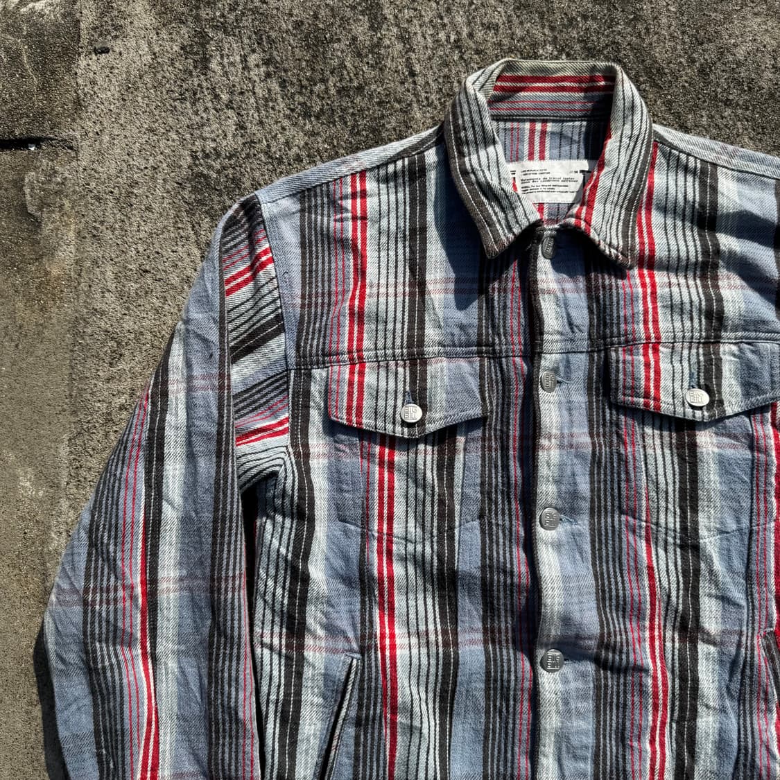 [M] Big Bill 체크 트러커 셔츠 자켓 상품이미지3