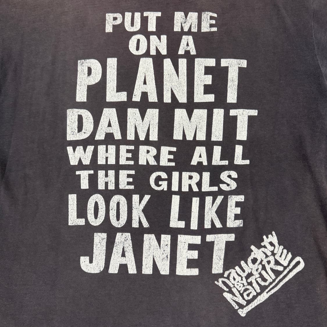 빈티지 90s Janet Jackson 자넷잭슨 너티바이네이처 티셔츠 상품이미지4