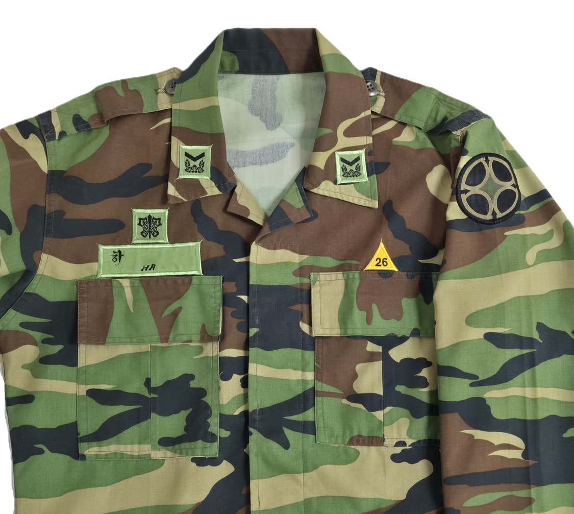 육군 구형 20사단 기갑 하사 후기형 동계 개조 전투복 상의 자켓 (S) 상품이미지7