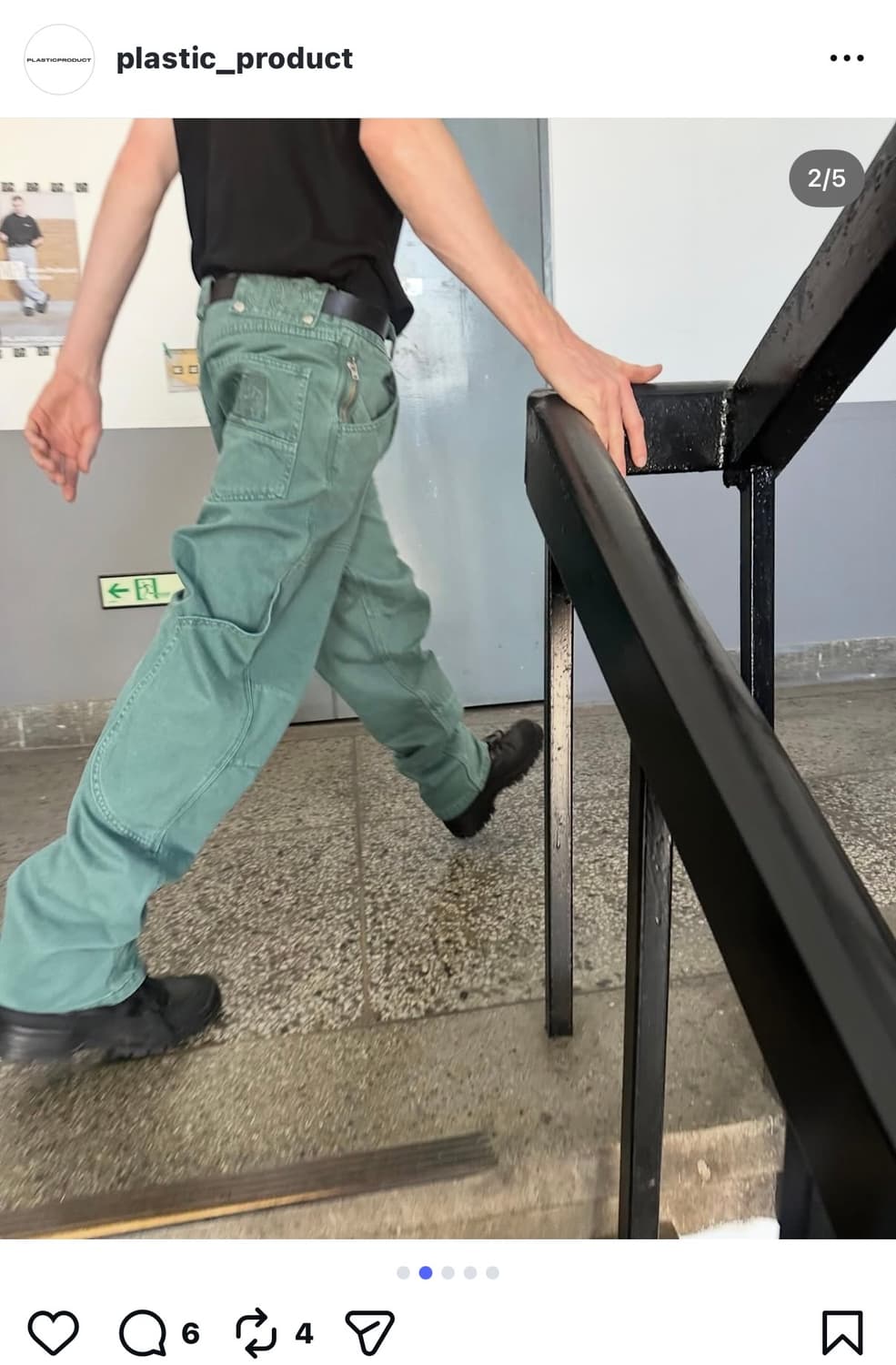 플라스틱 프로덕트 카프 포켓팬츠/calf pocket pants[L] 상품이미지2