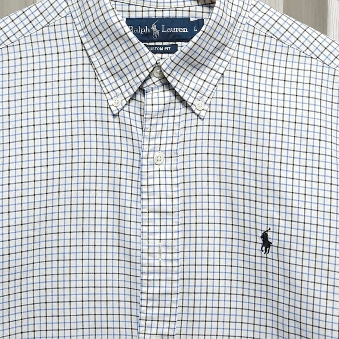 100 Polo 폴로 랄프로렌 체크 셔츠 화이트 상품이미지2
