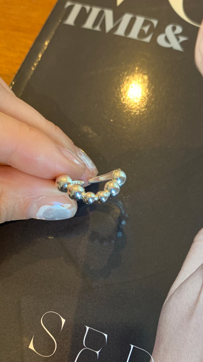 925 은볼웨이브오픈반지 상품이미지3