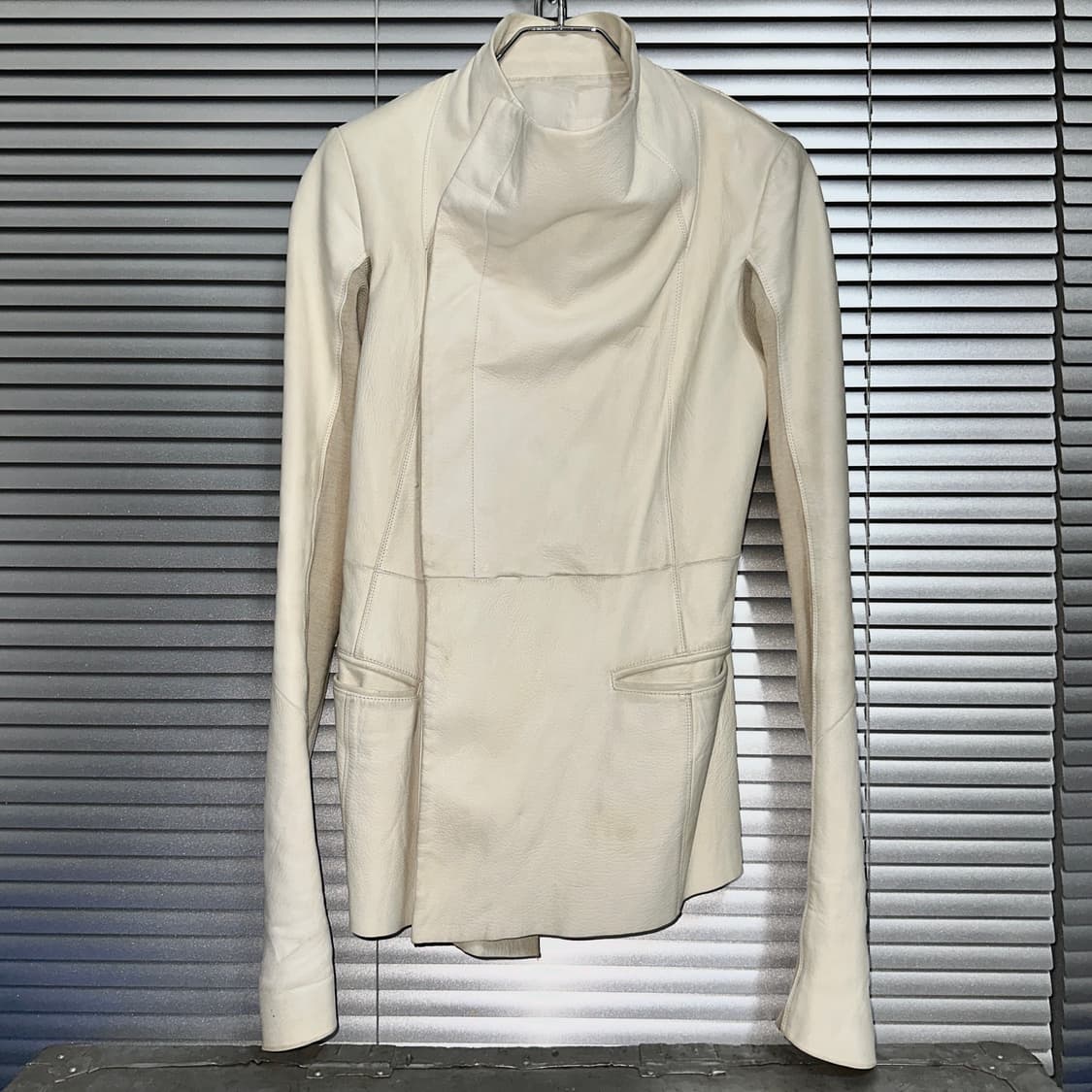 00s 아카이브 릭오웬스 가죽 버튼업 자켓 상품이미지2