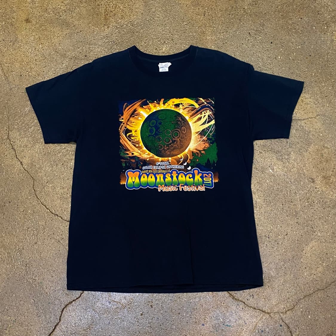 미국 빈티지 문스탁페스티벌 굿즈티 락티셔츠 반팔티 상품이미지1
