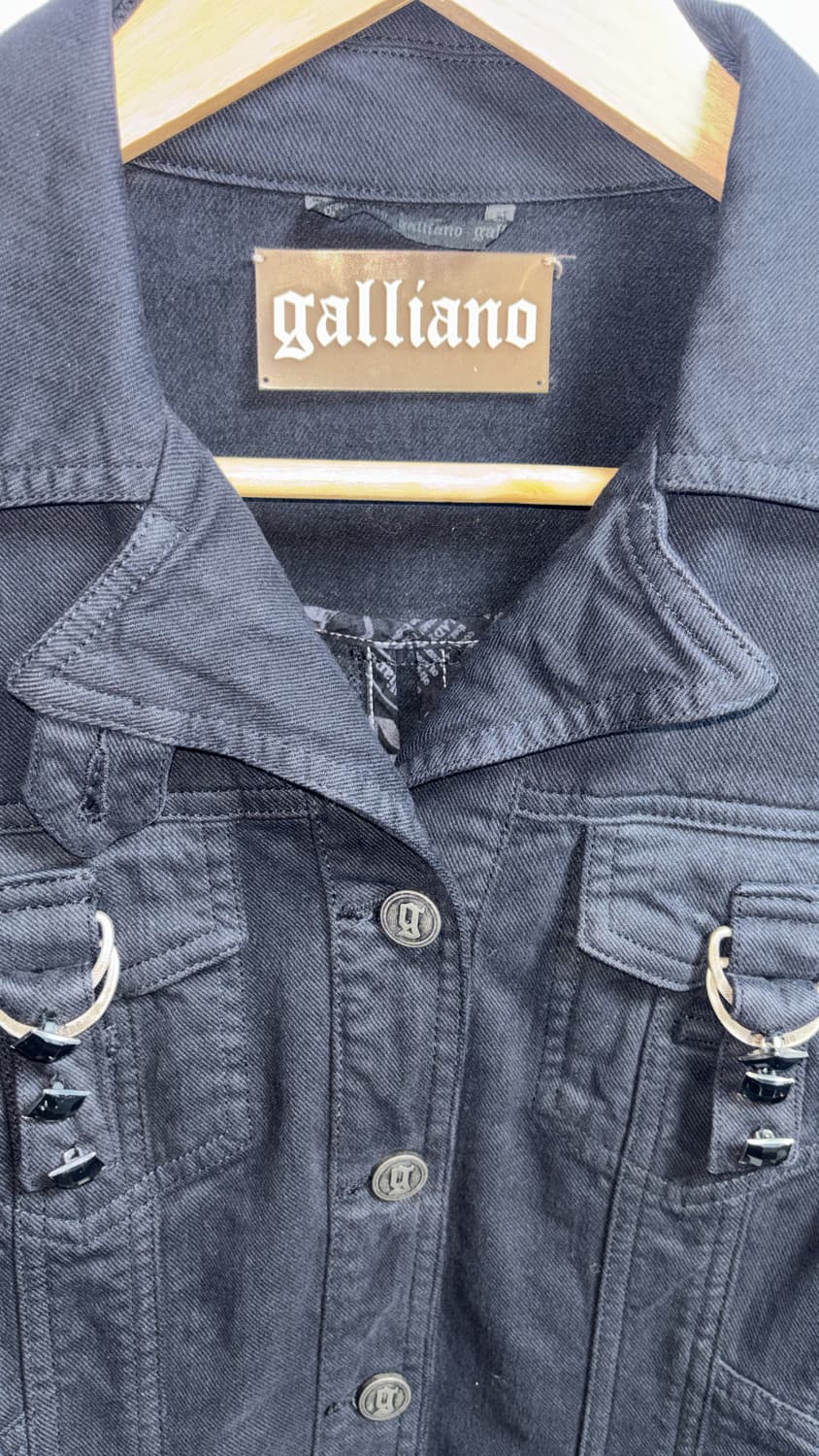 존갈리아노 데님 트커러 큐빅 자켓 40사이즈 상품이미지2