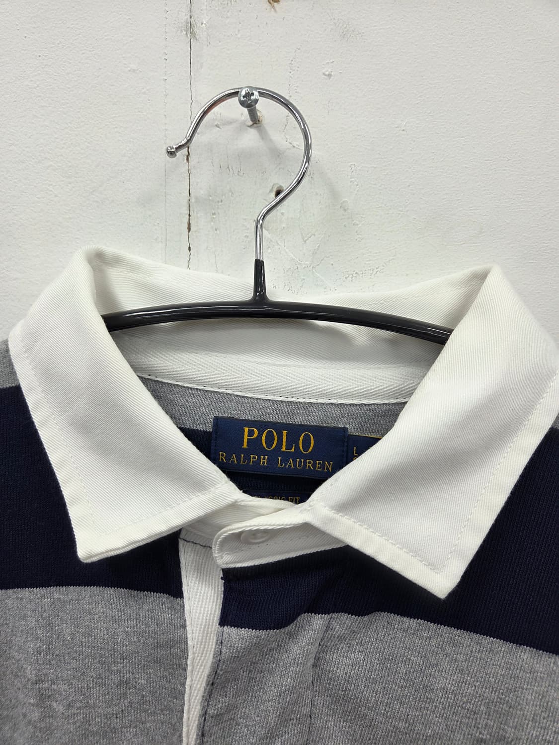 L QR정품 폴로 랄프로렌 스트라이프 럭비 셔츠 상품이미지2