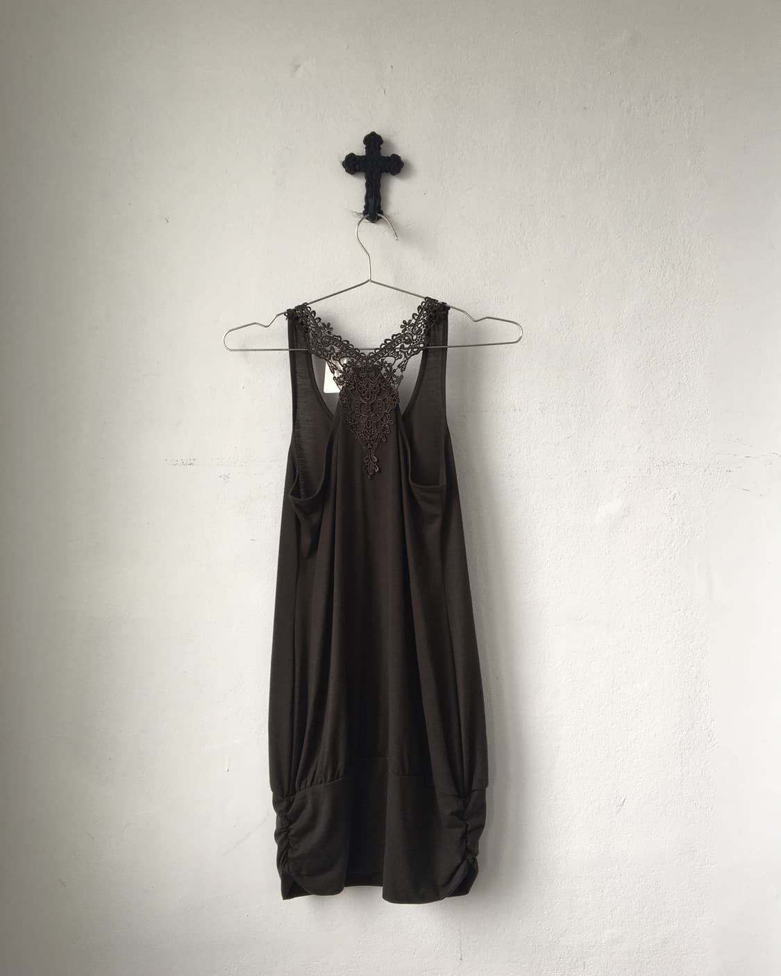 Back lace point sleeveless onepiece 상품이미지4