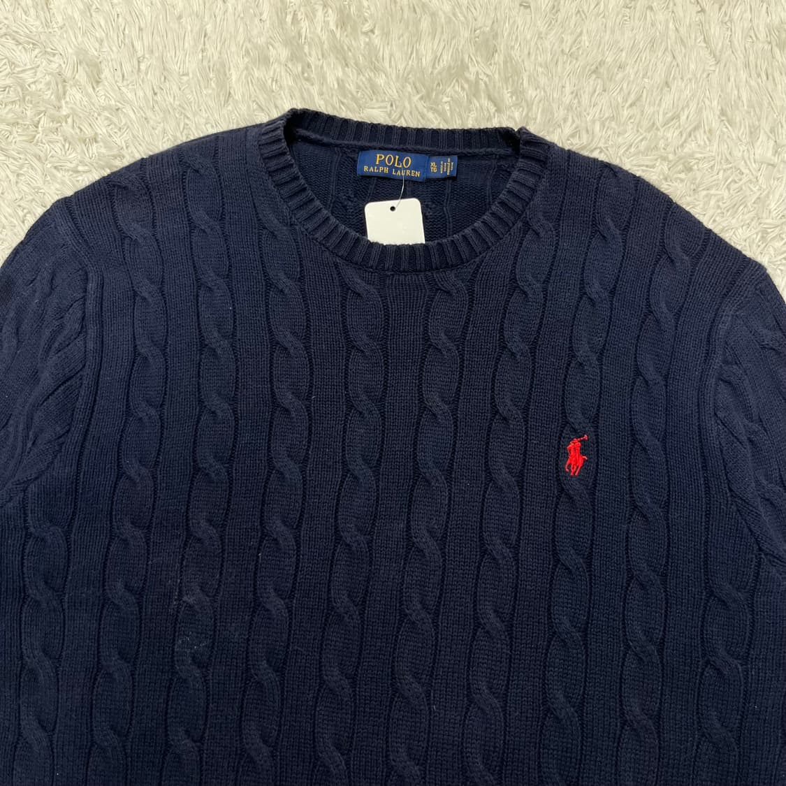 Polo Ralph Lauren navy cable knit 상품이미지5