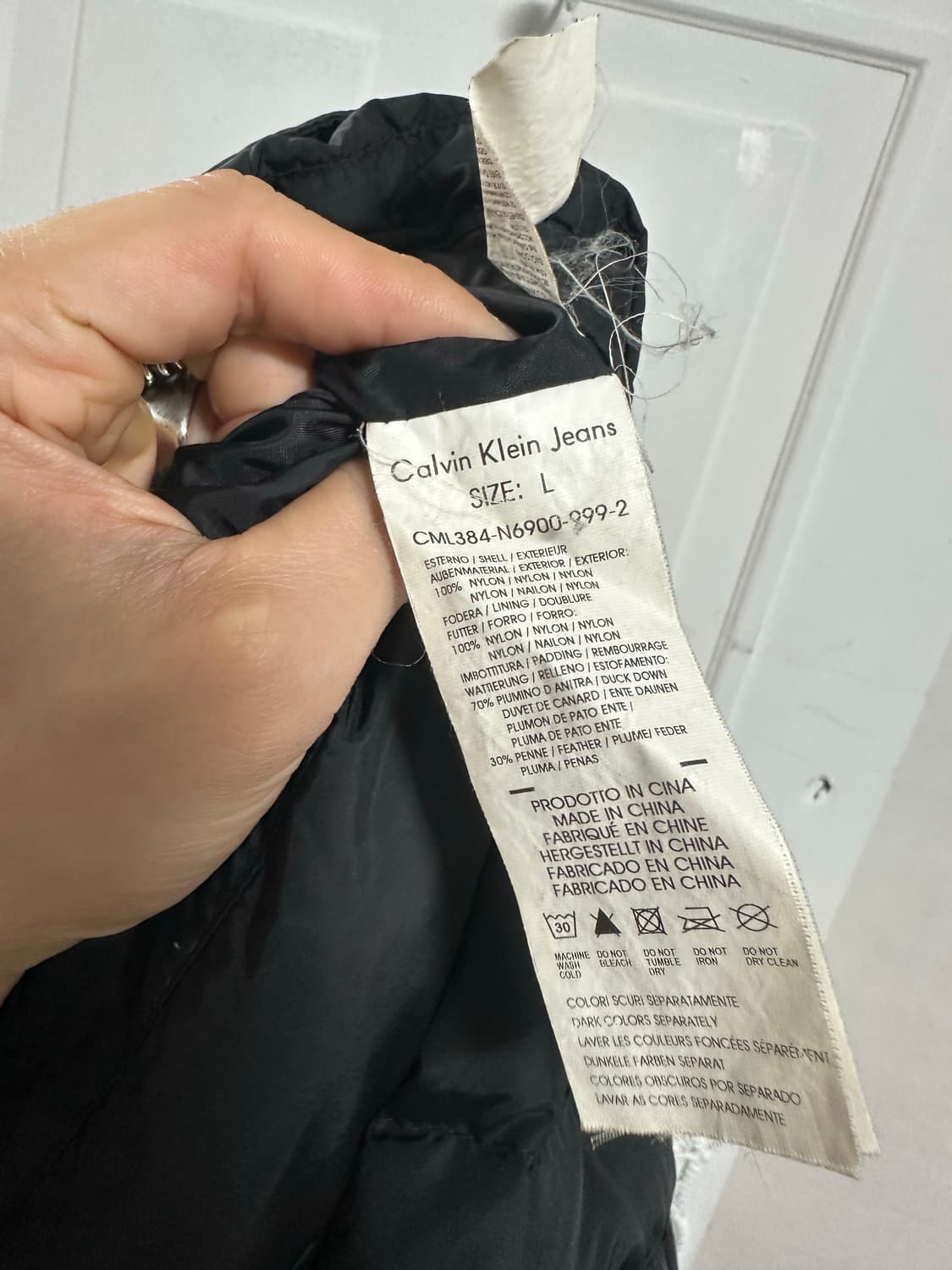 캘빈클라인 바이커 패딩 상품이미지4