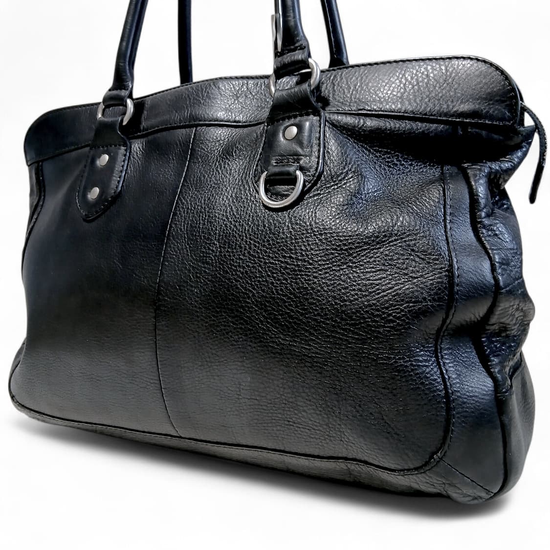 요지야마모토 90s 아카이브 en cuir 염소가죽 토트백 상품이미지3