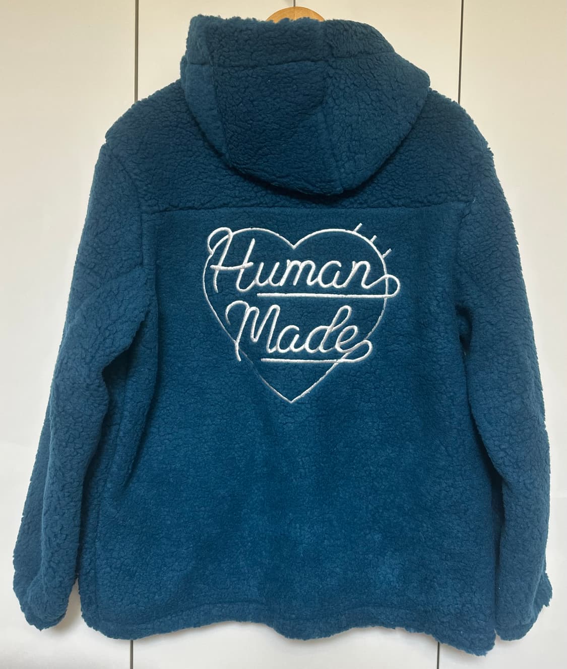 휴먼메이드 후리스 후드 집업 블루 상품이미지4