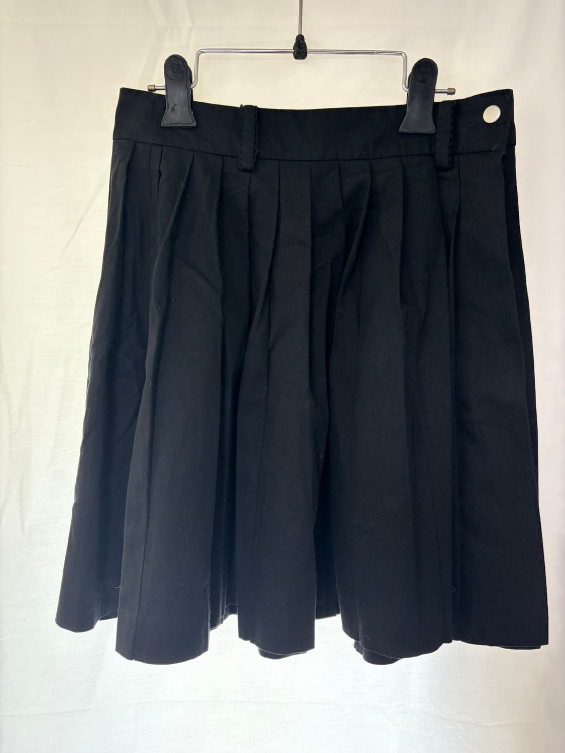 루즈슬립오버 플리츠 미디 버튼 레이어드 스커트 s 상품이미지4