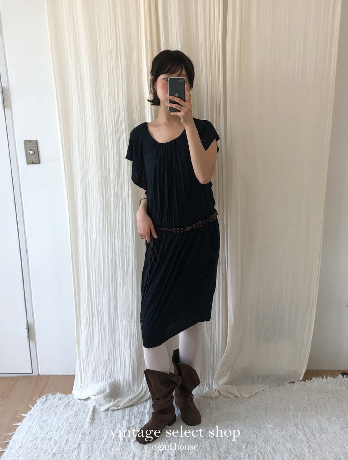 vintage draped pocket layerd ops 상품이미지4