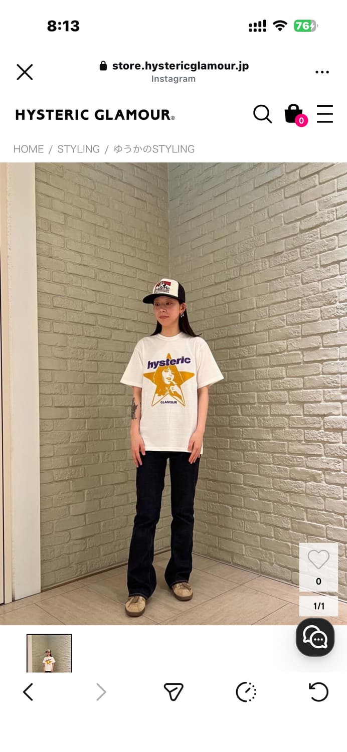 히스테릭글래머 반팔 xl 상품이미지4