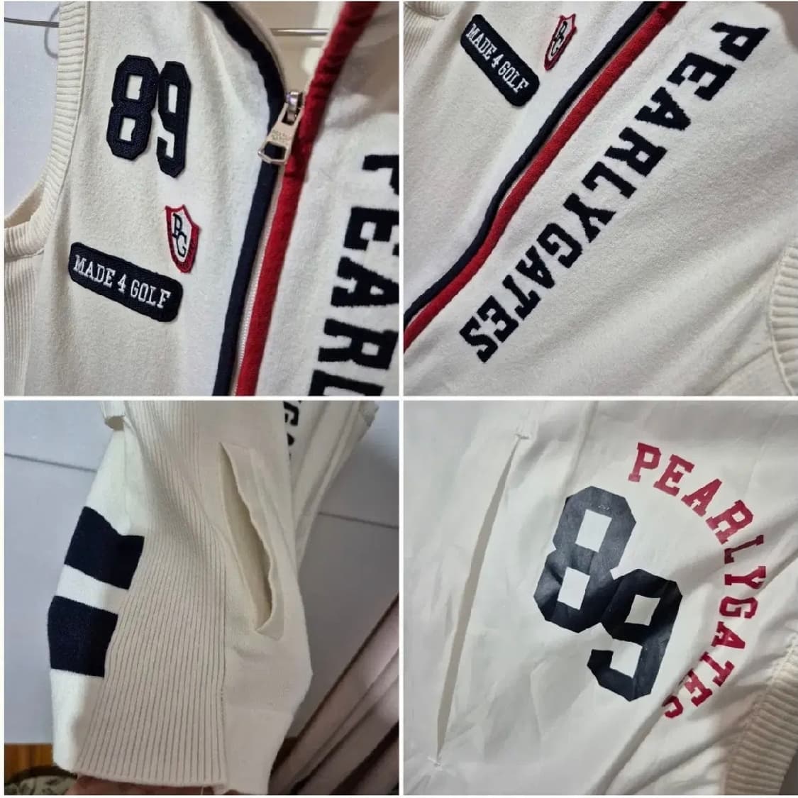 567 ) 정품 파리게이츠 한정판 방한 니트조끼 골프웨어 상품이미지5