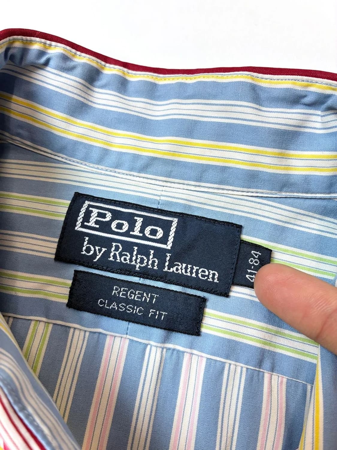 폴로 랄프로렌 컬러 배색 스트라이프 셔츠 PN5559    상품이미지6