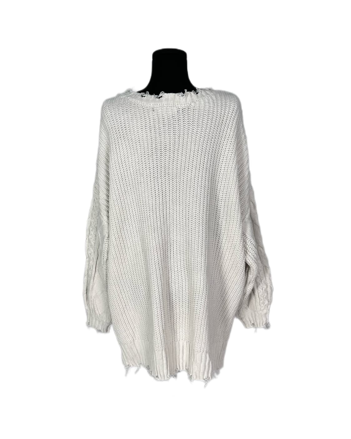 grunge detail cable over knit 상품이미지6