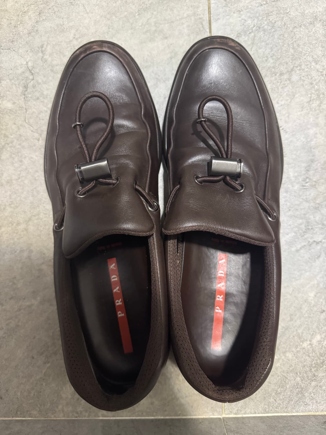 Prada string loafers brown 상품이미지2