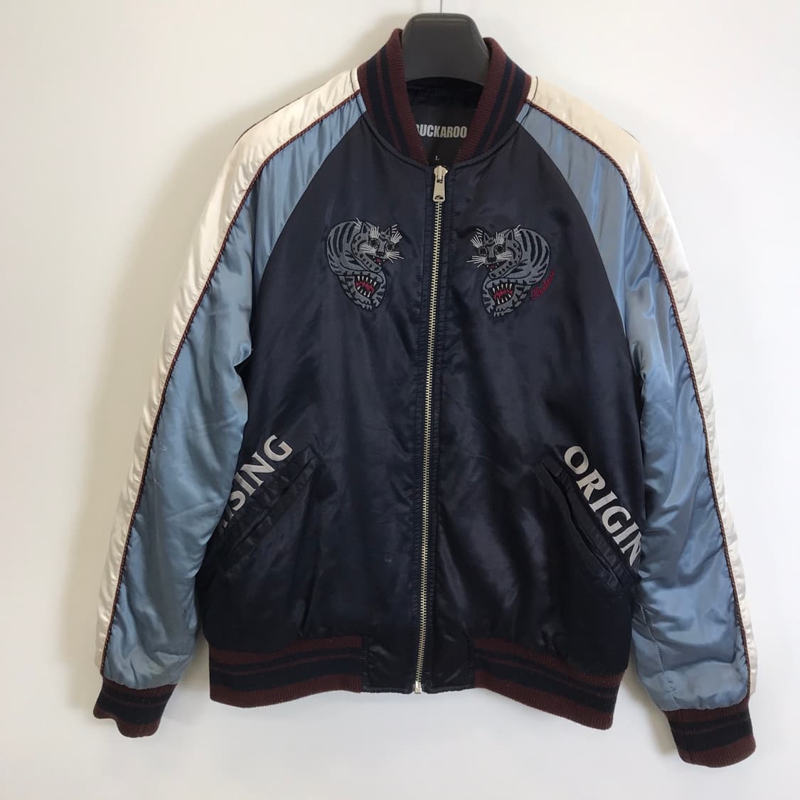 버커루 자수 스카잔 점퍼 누빔안감[남성L사이즈] 상품이미지1