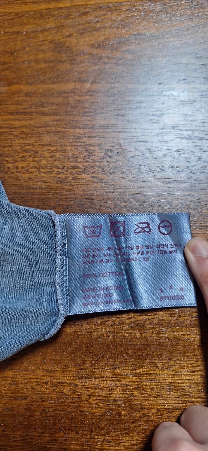 IAB Studio 피그먼트 블루 반팔 상품이미지3