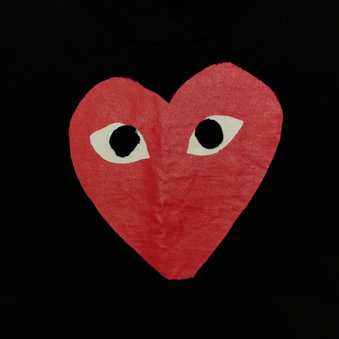 [[여성 M, A급] 꼼데가르송 레드하트 여성 반팔티@213 상품이미지4