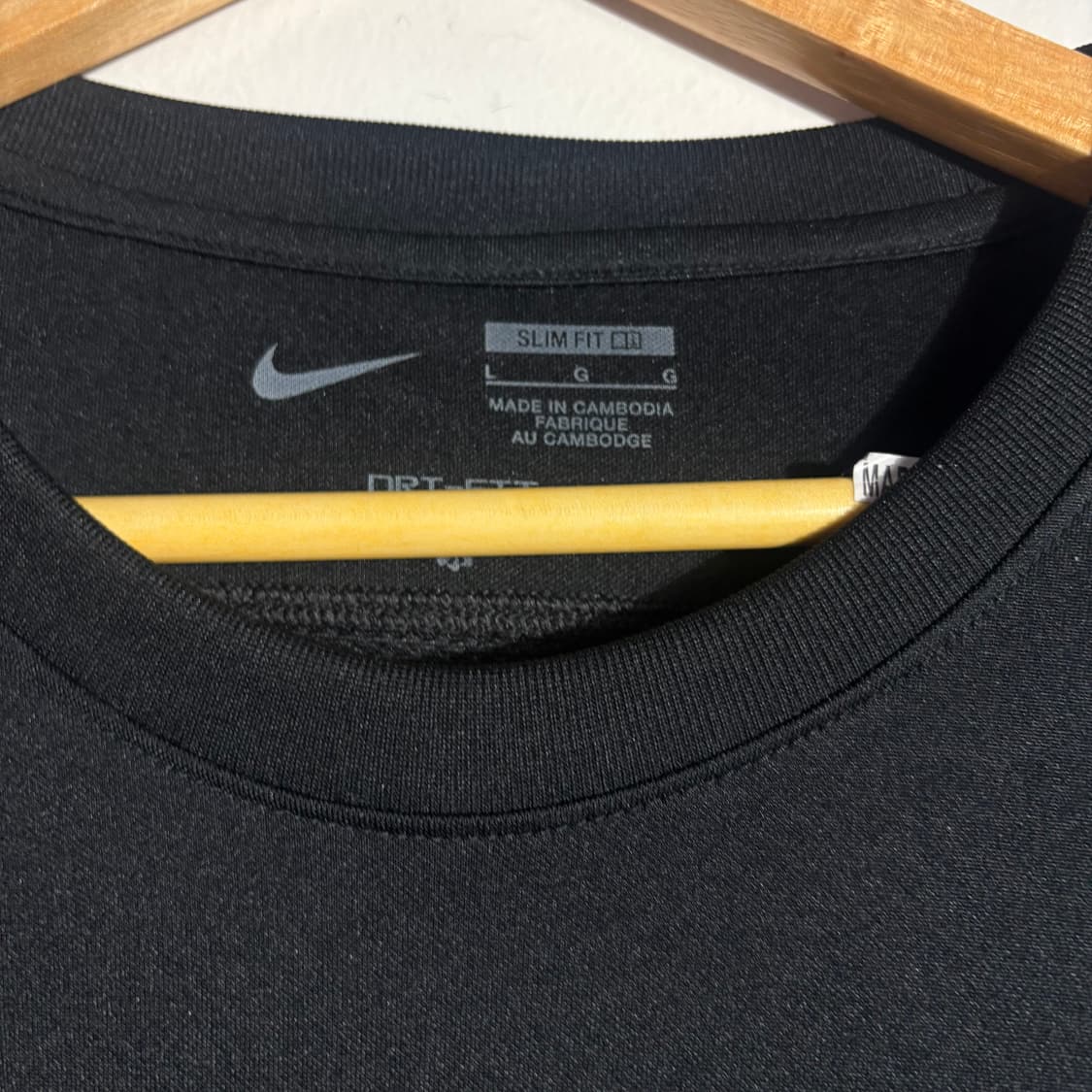 나이키 블랙 스우시 긴팔 기능성 티셔츠 (무료배송) 상품이미지3