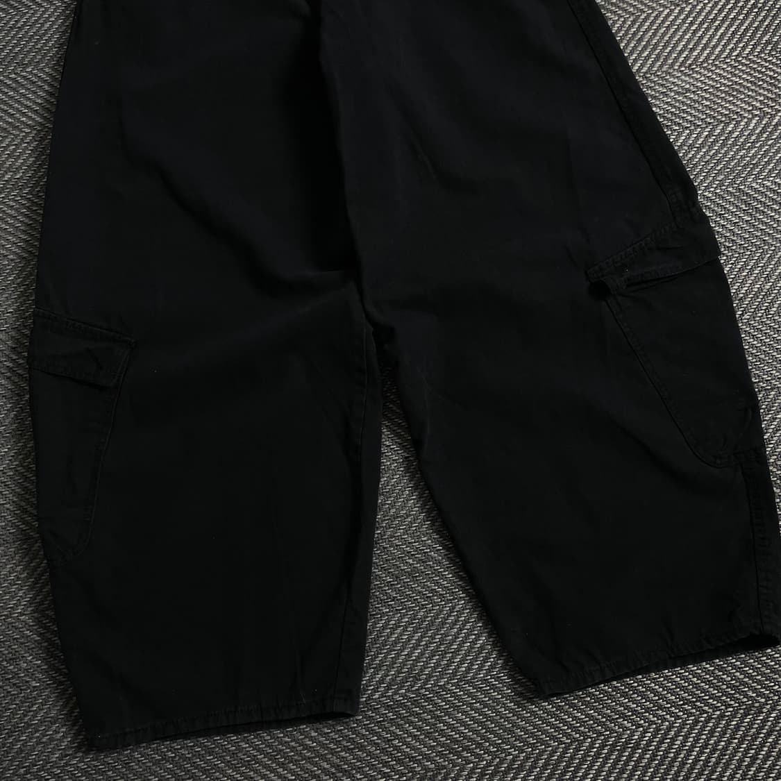 빈티지 벌룬핏 카고 퍼티그 팬츠 블랙o 3682 상품이미지2
