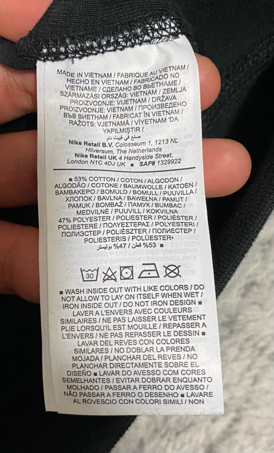 [XXL] 나이키 X 녹타 테크 플리스 크루 블랙 상품이미지3