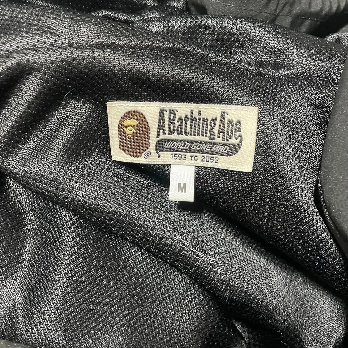 M) 베이프 헤드 로고 텍스트 프린팅 바람막이 윈드브레이커 자켓 상품이미지5