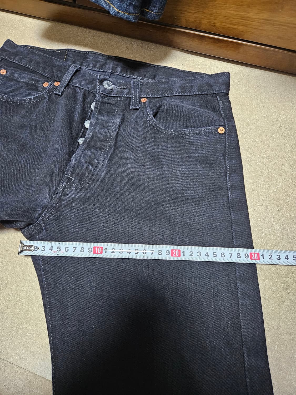 현행 levi's 501 32x30 블랙진 0660 품번 리바이스 상품이미지5
