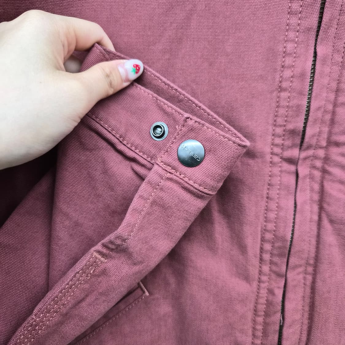 칼하트 버건디색 디트로이트 자켓 남녀공용 M 상품이미지4