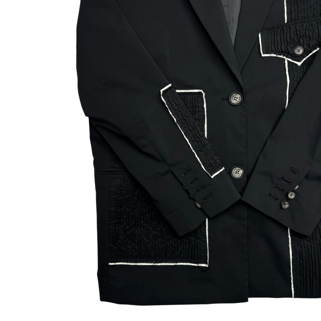 마뗑킴 링클 포인트 블랙 자켓 OS 상품이미지3