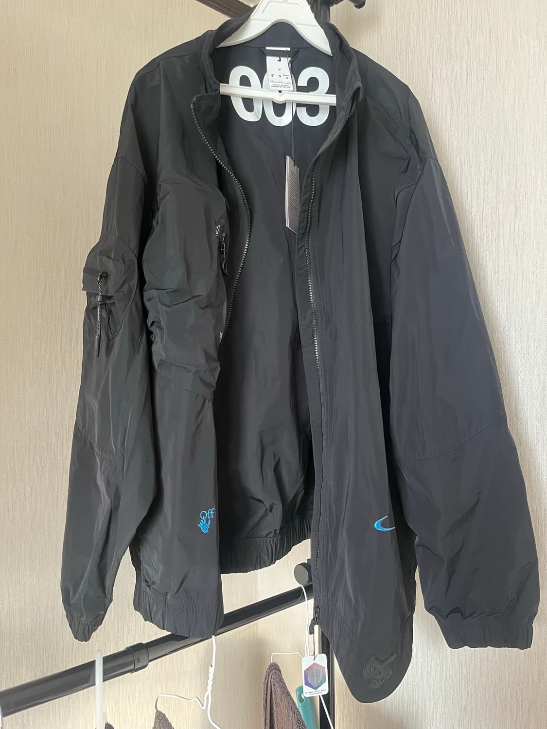 나이키 x 오프화이트 NRG 트랙 수트 블랙 (US/EU) 상품이미지2