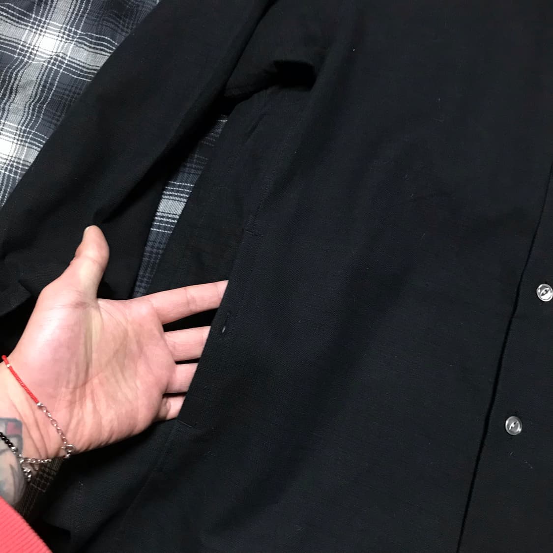 재팬 네임 name 롱 셔츠 자켓 블랙 상품이미지4