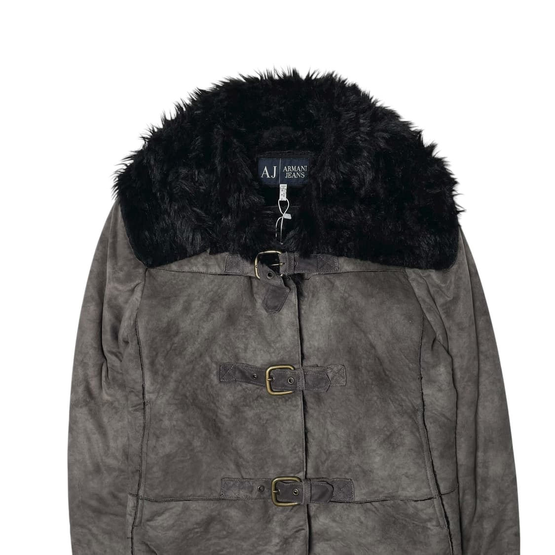 Armani jeans 페이크 레더 퍼 자켓 (italy made) 상품이미지2