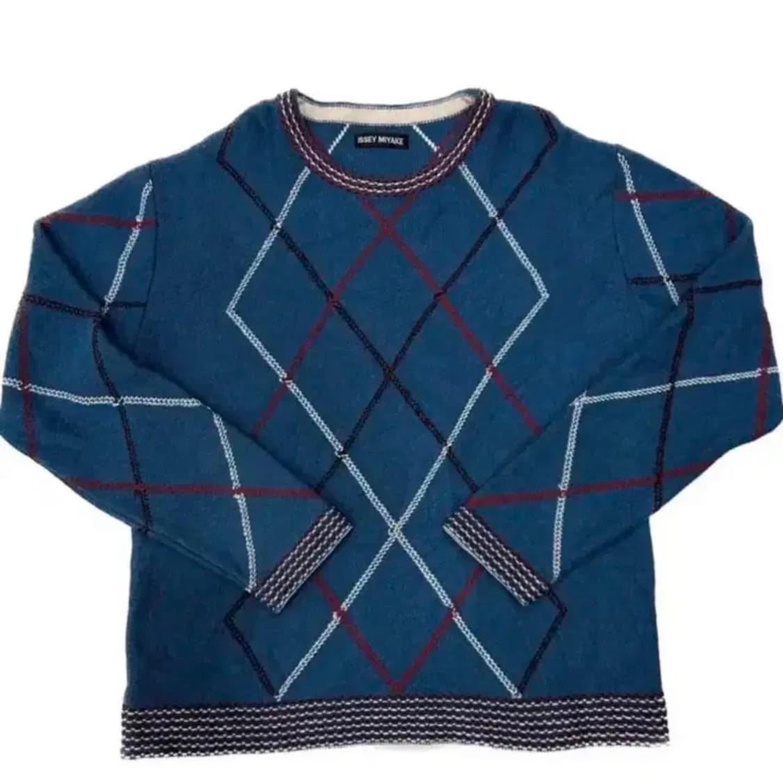 이세이 미야케 아가일 니트 상품이미지1