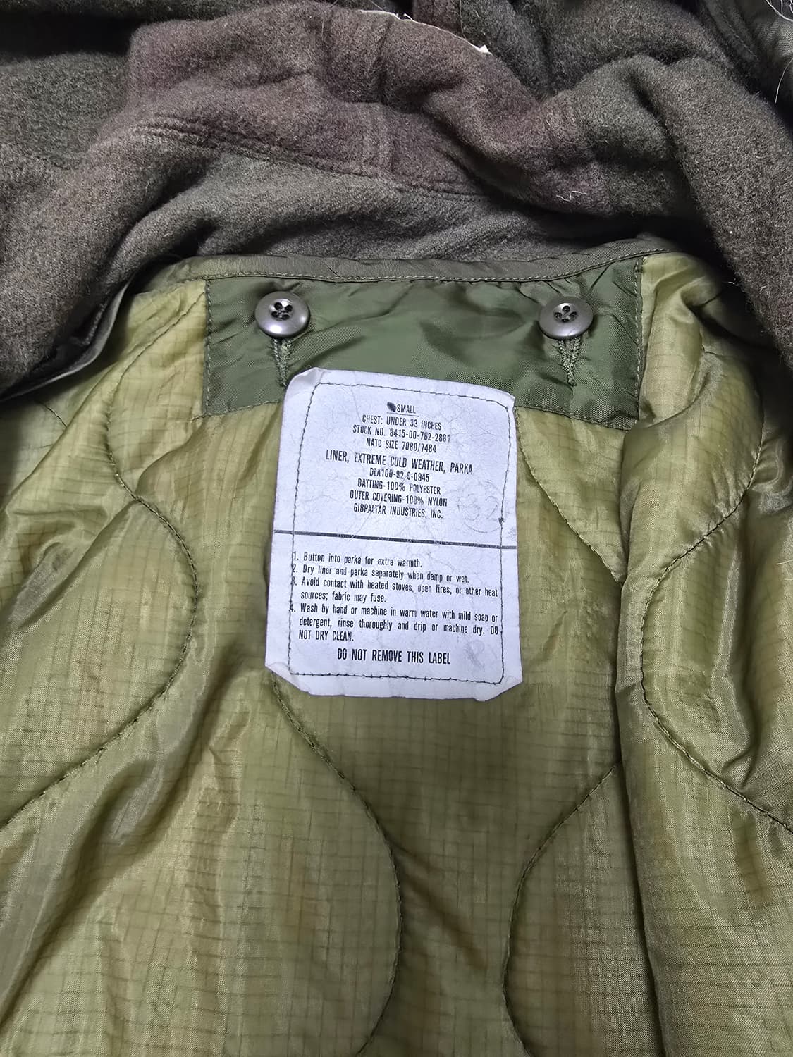 M-65 피쉬테일 개파카 풀세트 상품이미지3