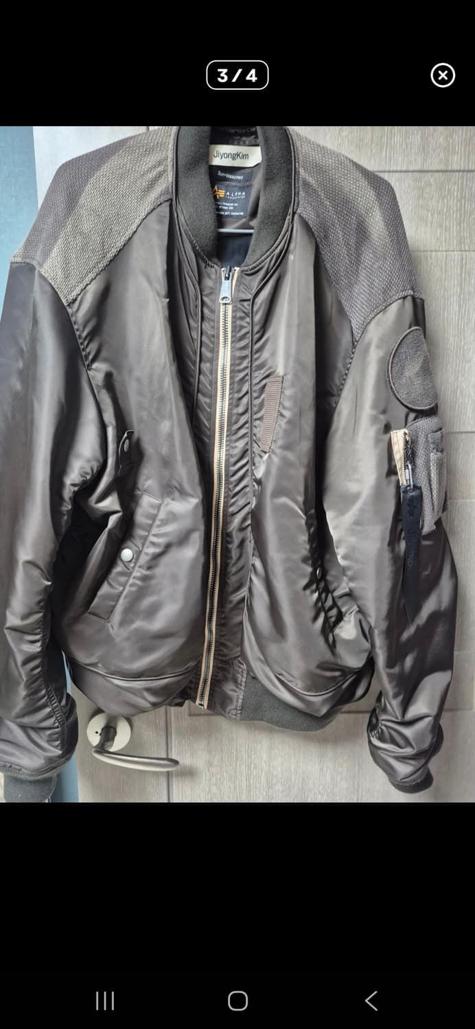 지용킴X알파 선블리치 봄버 브라운M 상품이미지3