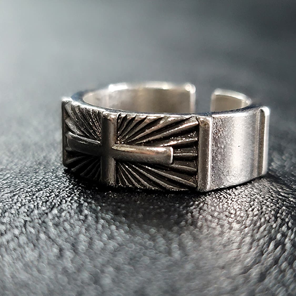 Cravel 백동 남자 엔틱 빈티지 명품 고대 십자가 반지 상품이미지3