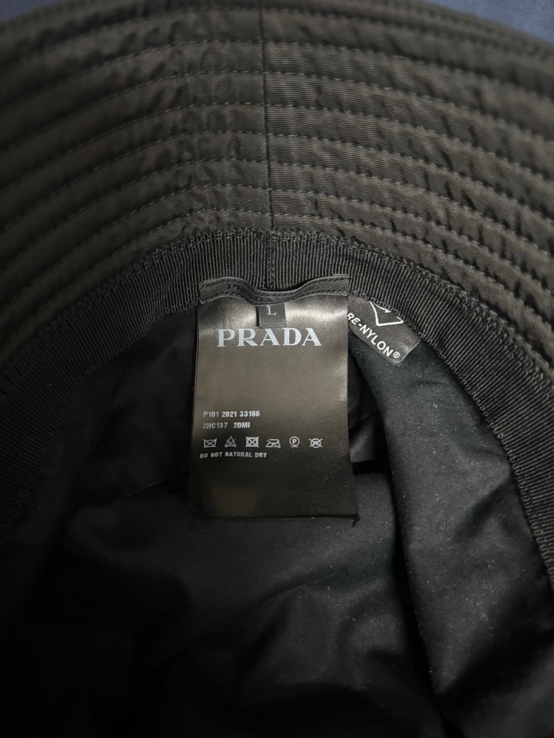 프라다 리나일온 버킷햇 L 상품이미지3