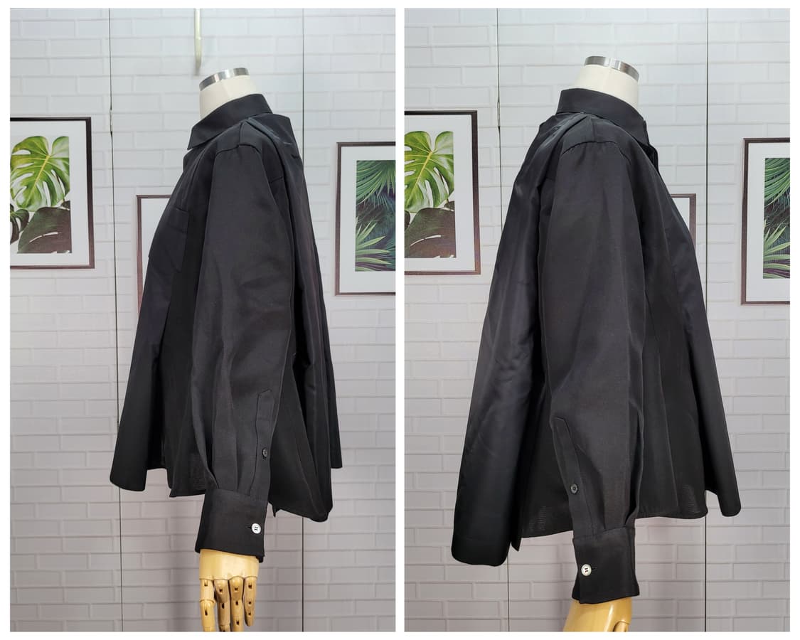 2024년 사카이 블랙 긴팔 셔츠 블라우스 1사이즈 새상품급 상품이미지5